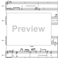 French Suite  6 E Major BWV 817 - Score