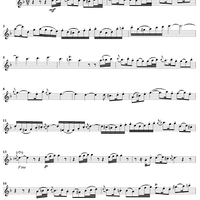 "Gedenk' an Jesu bittern Tod", Duet, No. 6 from Cantata No. 101: "Nimm von uns, Herr, du treuer Gott" - Flute or Violin