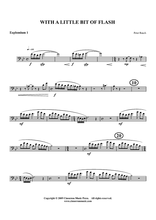 With A Little Bit Of Flash - Euphonium 1 BC/TC