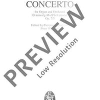 Organ Concerto No. 11 G Minor - Full Score