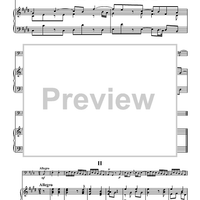 Sonata in E Major BWV 1035 - Piano Score