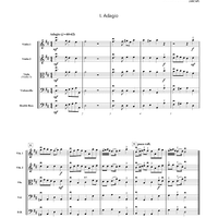 Suite in D Major from Sonata a Quattro (WoO 4) - Score