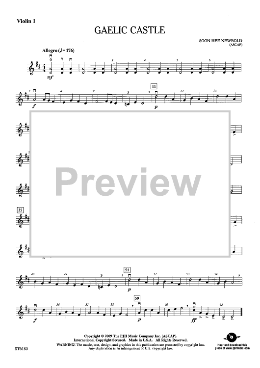 Gaelic Castle - Violin 1