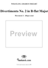 Divertimento No. 2, Movement 3 - Score