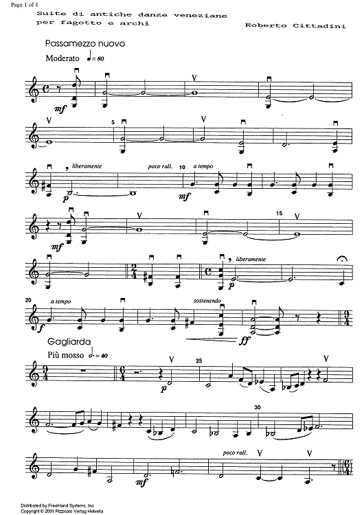 Suite di antiche danze veneziane - Violin 2