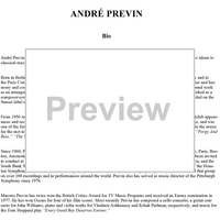 Andre Previn - Bio