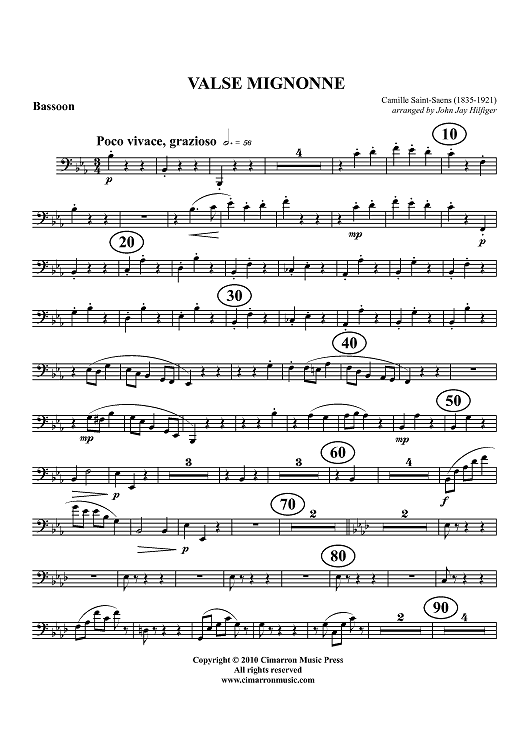 Valse Mignonne - Bassoon