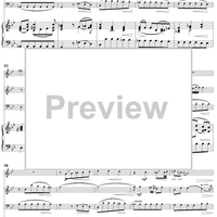 Trio Sonata in B-Flat Major, Wq161/1 - Piano Score