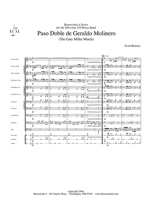 Paso Doble de Geraldo Molinero (The Gary Miller March) - Score