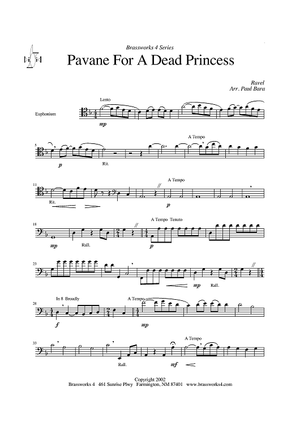 Pavane for a Dead Princess - Euphonium or Horn in F