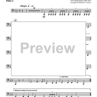 Wedding March - For Tuba-Euphonium Quartet - Tuba 2