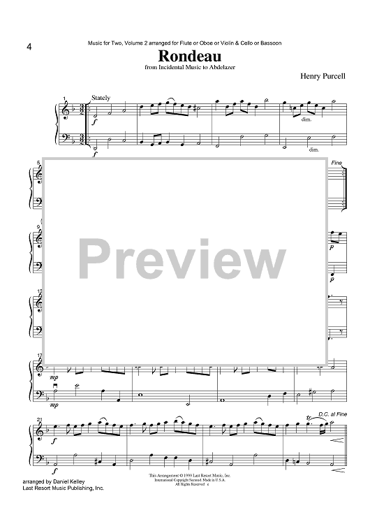 Rondeau - from Incidental Music to Abdelazer