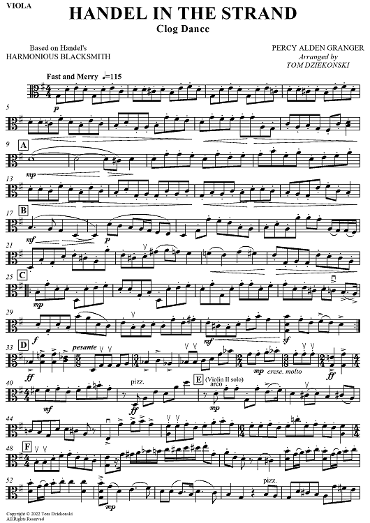 Handel in the Strand - Viola