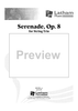 Serenade, Op. 8 for String Trio - Score