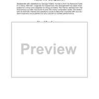 Sarabande with Variations - Score