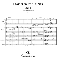 Idomeneo, rè di Creta, Act 3, No. 25 "March" - Full Score