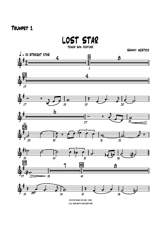 Lost Star - Trumpet 1
