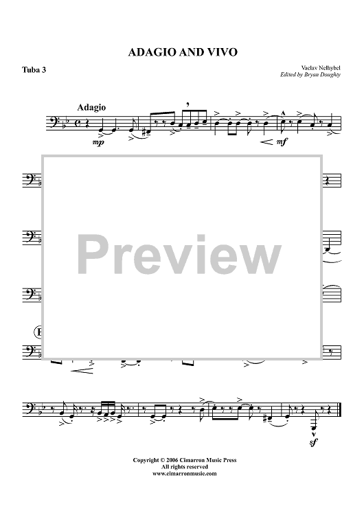 Adagio and Vivo - Tuba 3