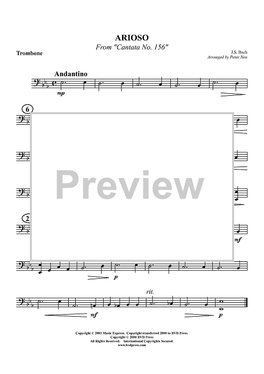 Arioso - Trombone
