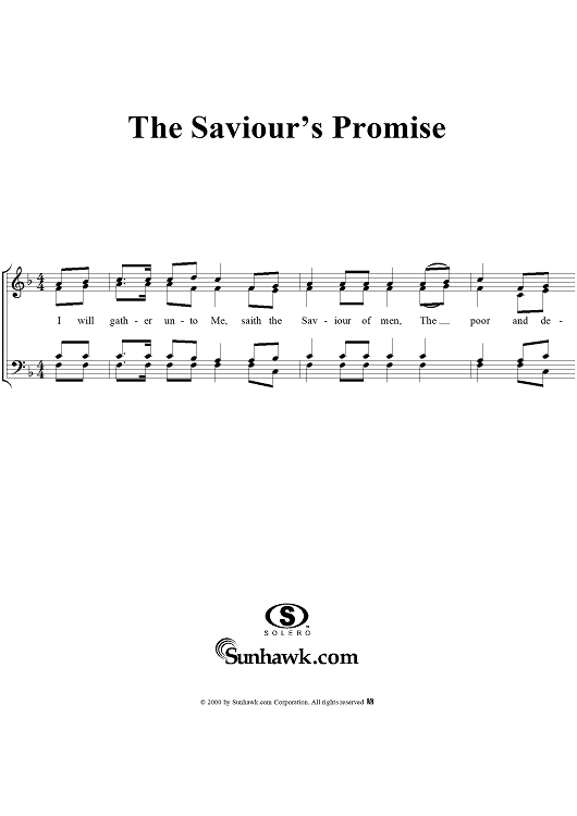 The Saviour's Promise