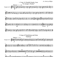 3 Hymns of Thanksgiving - Trumpet in B-flat
