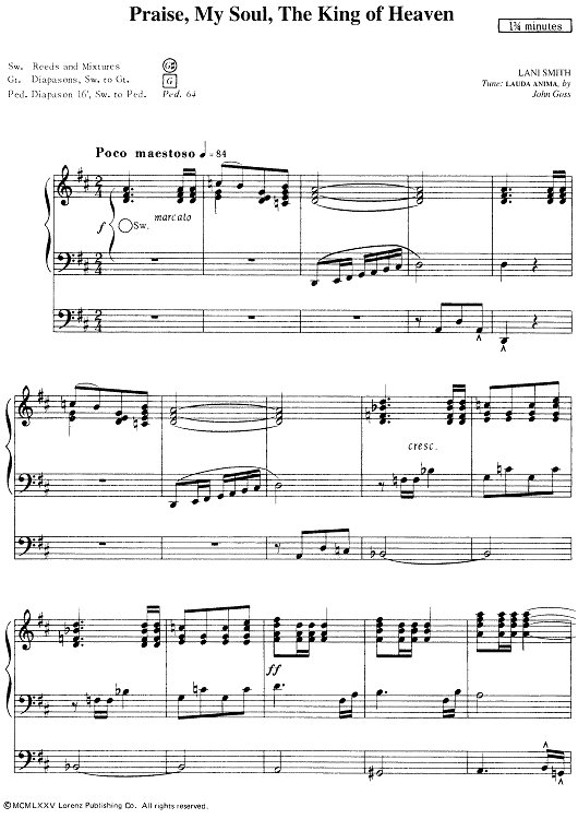 Praise, My Soul, The King of Heaven