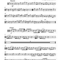 Water Music Selections for Trombone Quartet - Trombone 1 (alto clef)