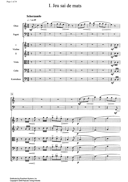Suita Sursilvana Op.76b - Score