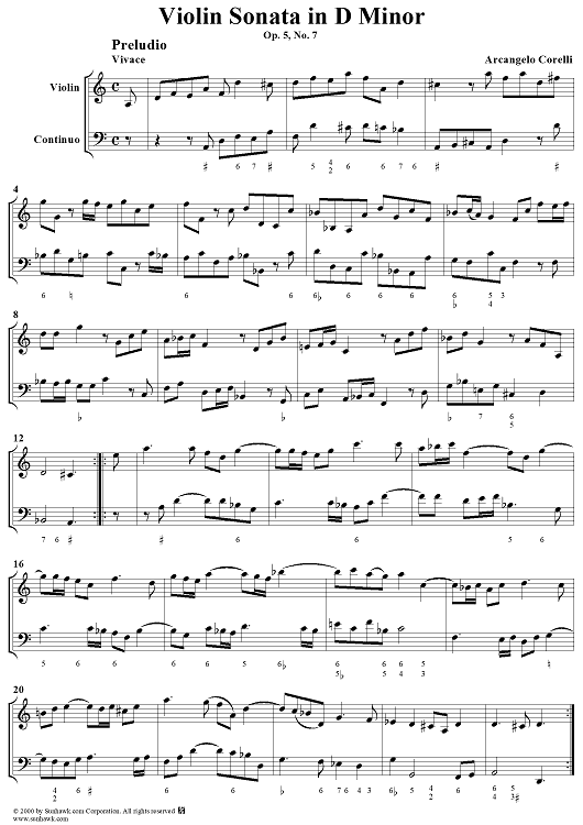 Violin Sonata No. 7 - Piano Score