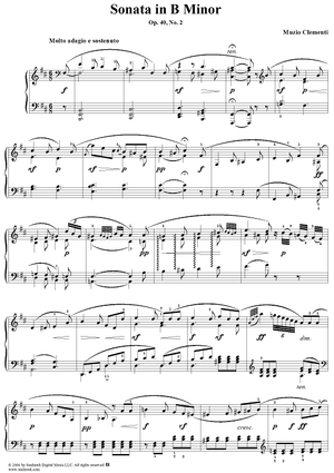 Sonata in B Minor, Op. 40, No. 2