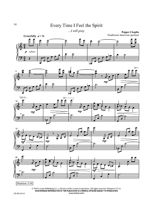 Every Time I Feel the Spirit