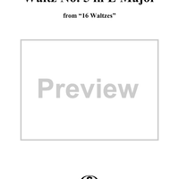 Waltz No. 5 in E Major