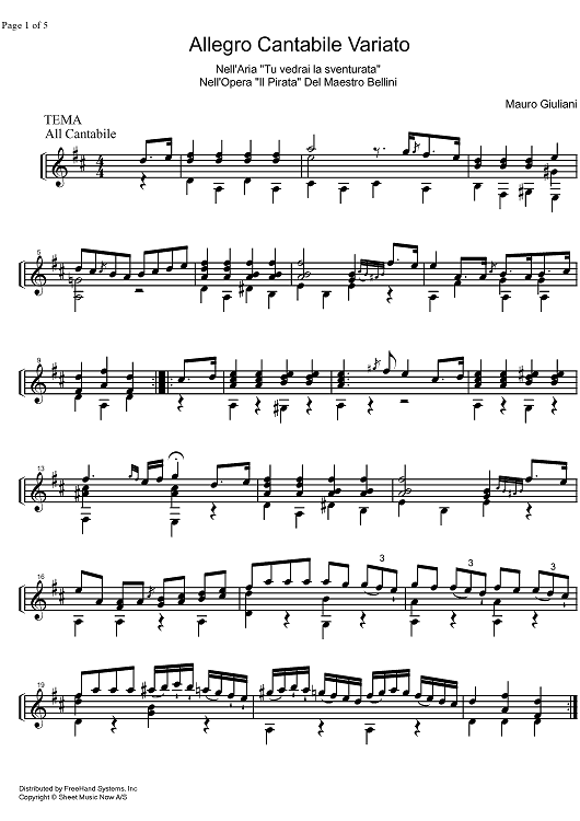 Allegro Cantabile Variato