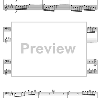 French Suite  6 E Major BWV 817 - Score