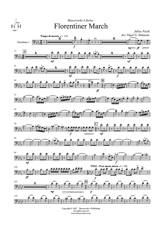 Florentiner March - Trombone 1