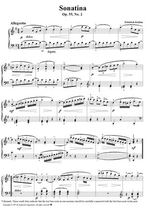 Six Sonatinas, op. 55, no. 2: G major