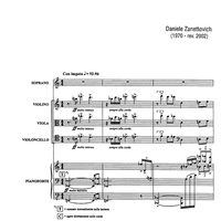 Commento a tre gjtanjali - Score