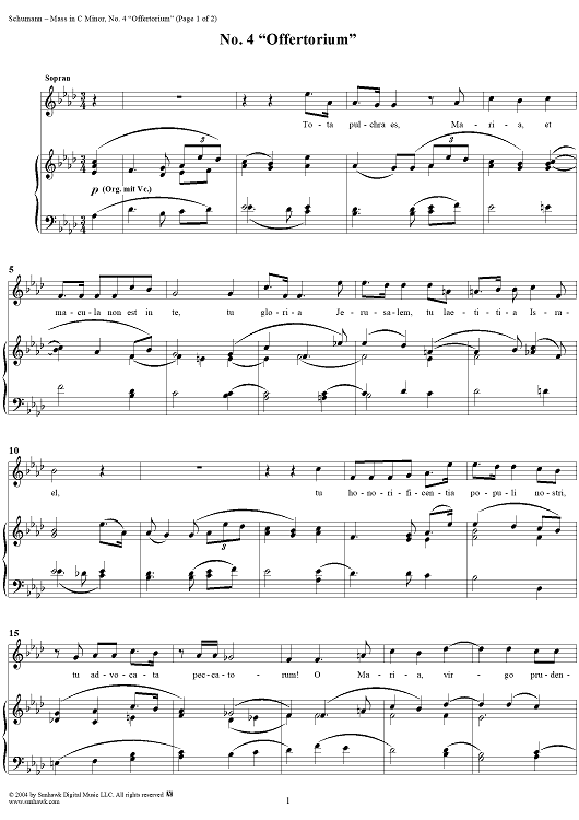 Mass in C Minor, Op. 147: No. 4, Offertorium