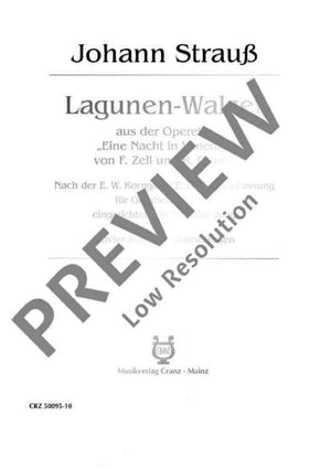 Lagunen-Walzer - Score