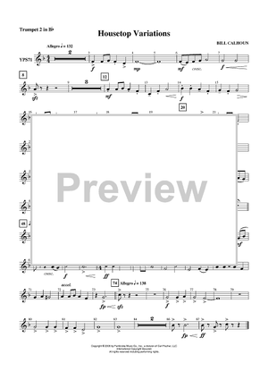 Housetop Variations - Trumpet 2 in B-flat