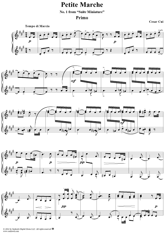 Suite Miniature: No. 1, Petite Marche