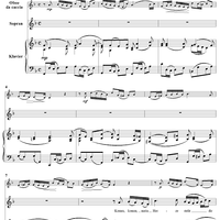"Komm, komm, mein Herze steht dir offen", Aria, No. 2 from Cantata No. 74: "Wer mich liebet, der wird mein Wort halten" - Piano Score