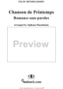Chanson de Printemps (Romance sans paroles de F. Mendelssoh Op.62 No.6)