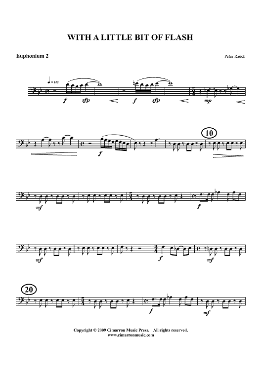 With A Little Bit Of Flash - Euphonium 2 BC/TC