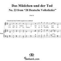 Das Mädchen und der Tod - No. 23 from "28 Deutsche Volkslieder" WoO 32