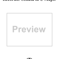 Recorder Sonata in C major, Op. 1, No. 7