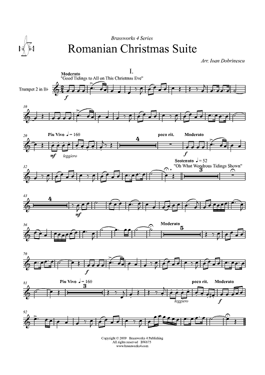 Romanian Christmas Suite - Trumpet 2 in B-flat