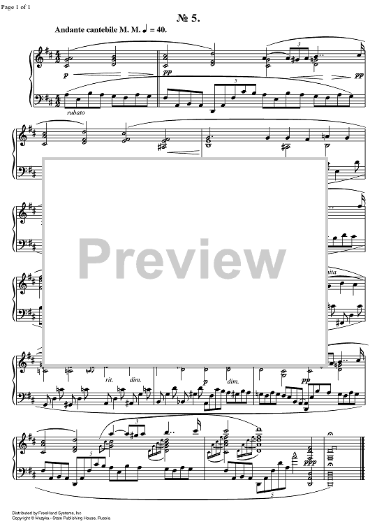 Prelude Op.11 No. 5