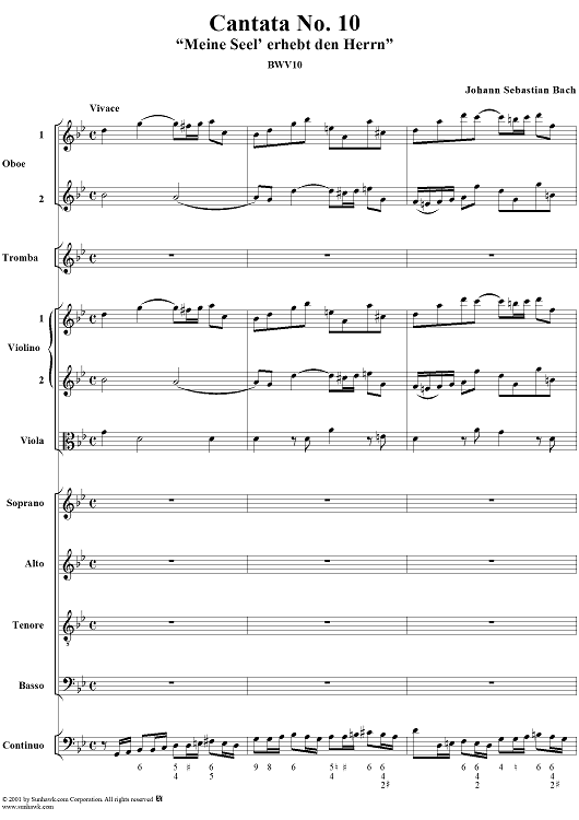 Cantata No. 10: "Meine Seel' erhebt den Herrn," BWV10