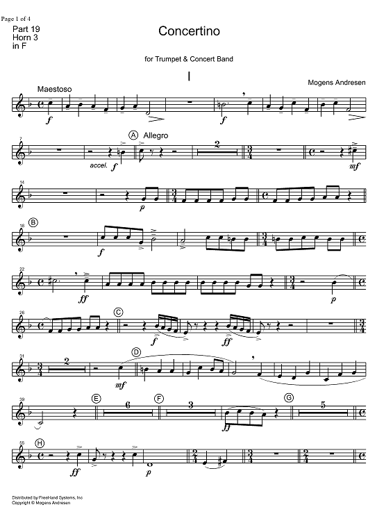 Concertino - Horn in F 3